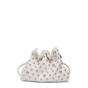Geanta cu bareta de umar Small Riccy - Alb murdar