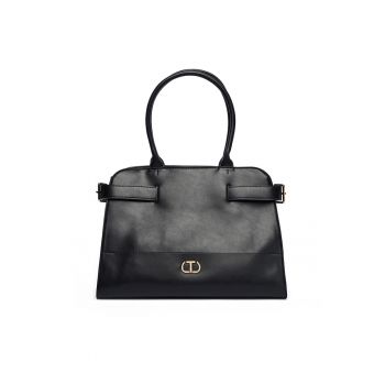 Geanta dama  model Nero 00006 - piele naturala - culoare neagra