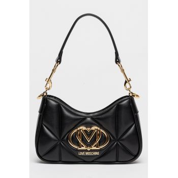 Geanta de umar cu logo metalic - Negru