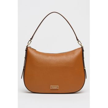 Geanta din piele cu bareta de umar Liv - Maro scortisoara