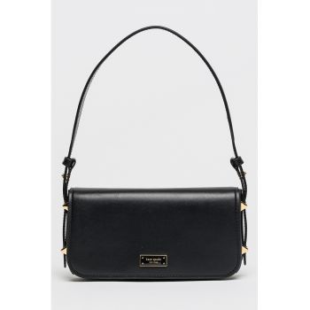 Geanta din piele cu maner Liv - Negru
