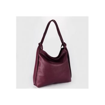 Geanta din piele naturala 2 in 1 8919 132 - Bordeaux