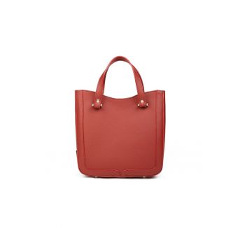 Geanta Elisabeth 7 Dama Piele naturala -  visiniu