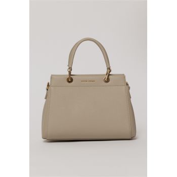 Geanta gri deschis design structurat