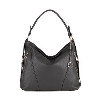 Geanta hobo de piele cu aspect texturat Castello