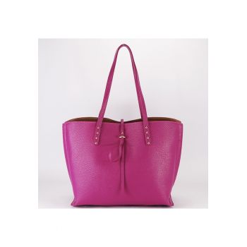 Geanta mare fucsia din piele naturala 1740 M8 19171 - Fucsia