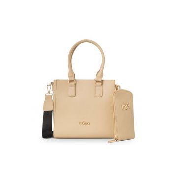 Geanta medie  R0940-C015 M0 Camel deschis 14581 - Maro deschis