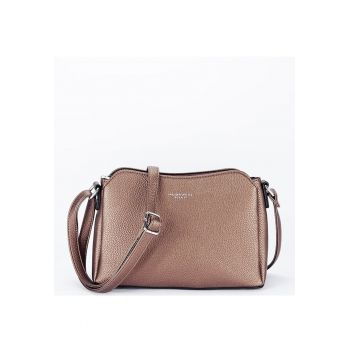 Geanta neagra casual  B-F2516 M9 10666 - Maro metalizat