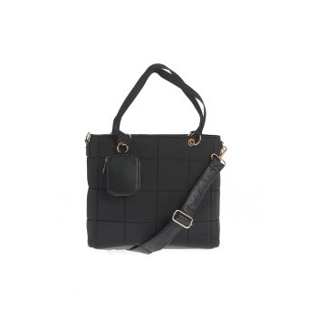 Geanta neagra de umar cu bareta detasabila -  Paris