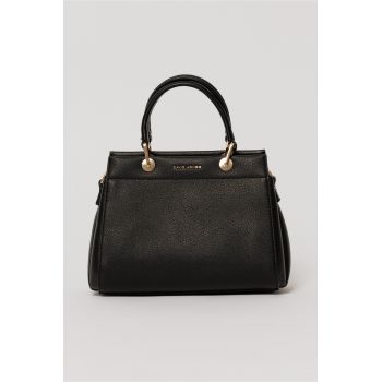 Geanta neagra design structurat