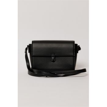 Geanta neagra desing minimalist