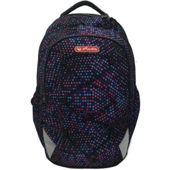 Ghiozdan Ergonomic Strings Pro, Motiv Dots, Inaltime 43 cm, Latime 29 cm