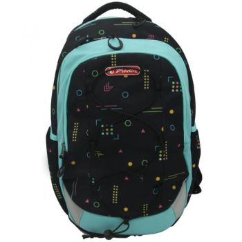 Ghiozdan Ergonomic Strings Pro, Motiv Signs, Inaltime 43 cm, Latime 29 cm