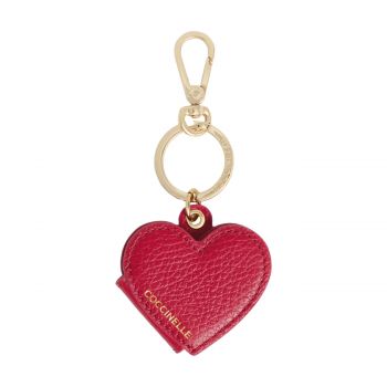Heart charm photo holder scarlet