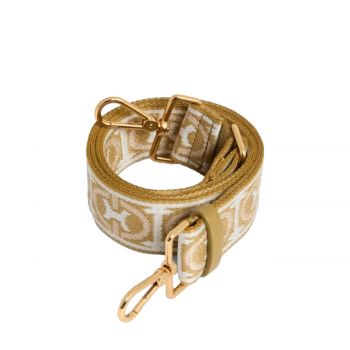 Monogram shoulder strap seagrass