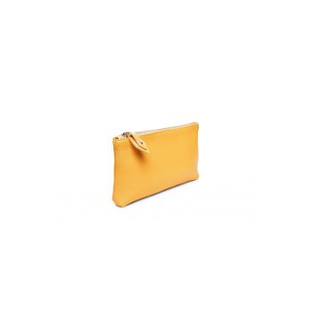 Portfard piele -  St. Ives - galben - 20 x 3 x 12 cm
