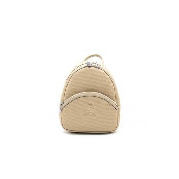 Rucsac cu buzunar exterior si barete ajustabile - Maro camel