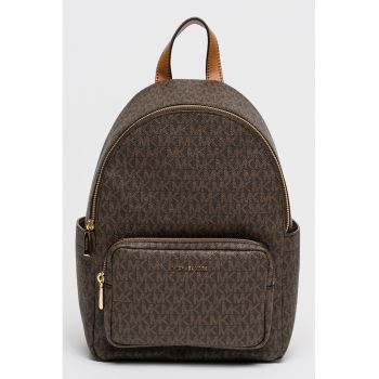 Rucsac cu model monograma Tanner - Negru/Maro