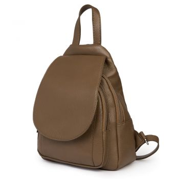 Rucsac din piele naturala Dante bej