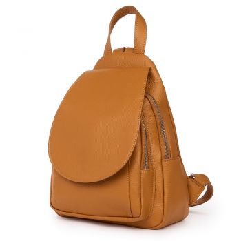 Rucsac din piele naturala Dante coniac