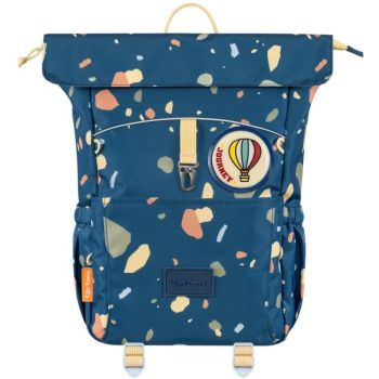 Rucsac Kanga Roll, Motiv Pebbles, 38 x 27 x 15 cm, Albastru