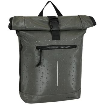 Rucsac New Rebels Droplets New York Rolltop, 30 x 12 x 43 cm, Antracit