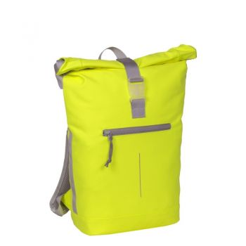 Rucsac New Troller New Rebels Mart New York Rolltrop, 30 x 12 x 43, Galben Neon