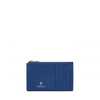 Camelia m card case indigo