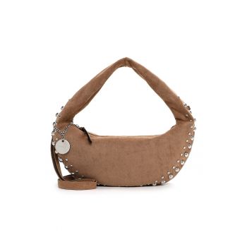 Geanta crossbody cu aplicatii cu nituri