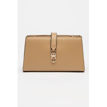 Geanta crossbody de piele ecologica Libre - Maro camel