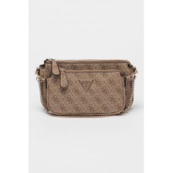 Geanta crossbody de piele ecologica Noelle - Maro deschis