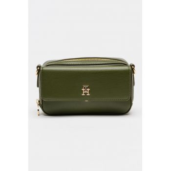 Geanta crossbody de piele ecologica - Verde masliniu