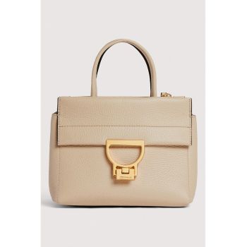 Geanta crossbody din piele cu bretele detasabila Arlettis - Maro nisip