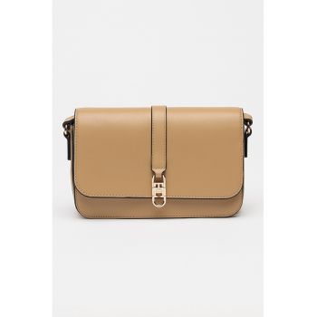 Geanta crossbody din piele ecologica - Maro camel