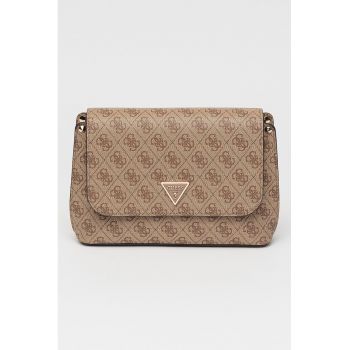 Geanta crossbody din piele ecologica Meridian - Maro inchis