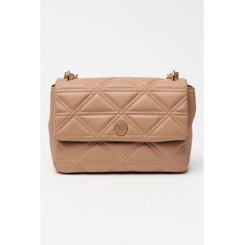 Geanta crossbody matlasata - Maro camel