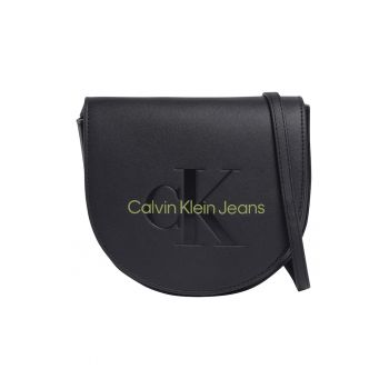 Geanta crossbody mica Sculpted - Negru