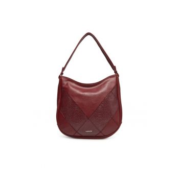 Geanta dama  bordo - material textil - model C-LSK-L-006-08