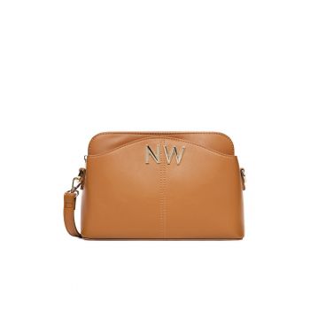 Geanta dama  model CEO-ISABELLA - culoare brown - material textil