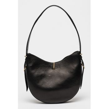 Geanta de piele cu bareta de umar Bree - Negru