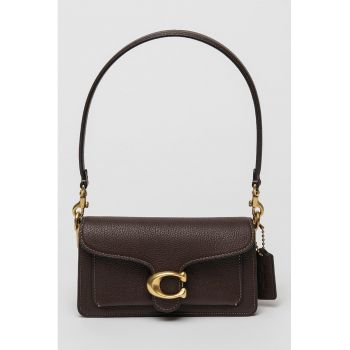 Geanta de piele cu bareta de umar Tabby - Maro inchis