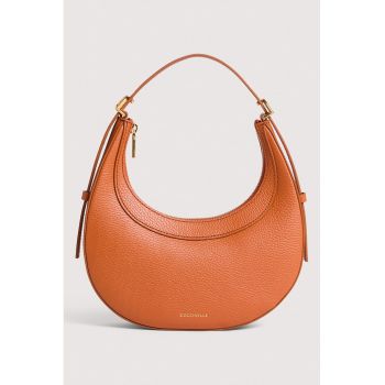 Geanta de piele cu forma de semiluna Whisper - Portocaliu mandarina