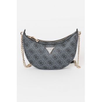 Geanta de piele ecologica cu bareta de umar Craig - Gri inchis