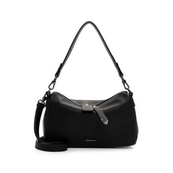 Geanta de piele ecologica cu bareta de umar si fermoar