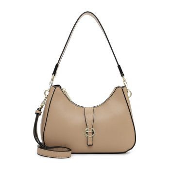 Geanta de piele ecologica cu bareta de umar si logo