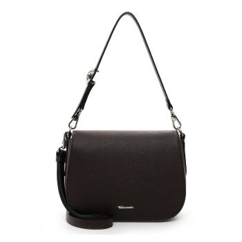 Geanta din piele ecologica cu bareta de umar si clapa