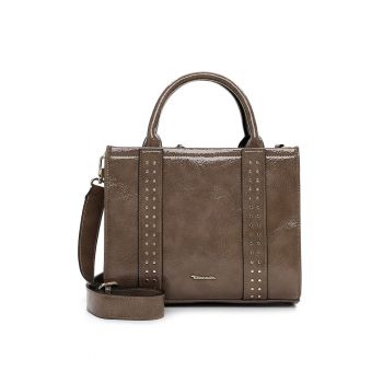 Geanta din piele ecologica lacuita cu bareta de umar