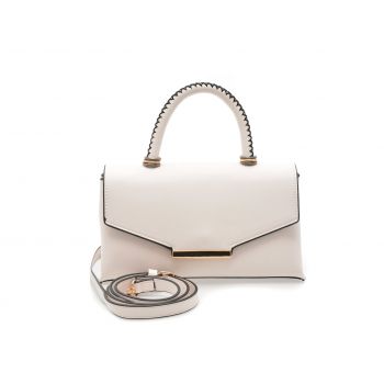 Geanta GRYXX alba, 5320, din piele ecologica