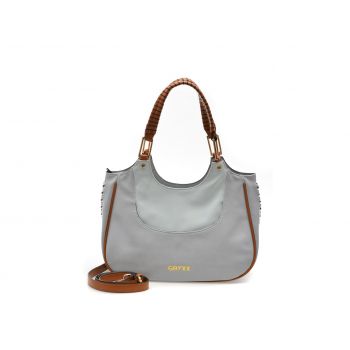Geanta GRYXX gri, 433, din piele ecologica
