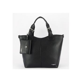 Geanta shopper  B-F7143 12 - Negru - 27x38x12